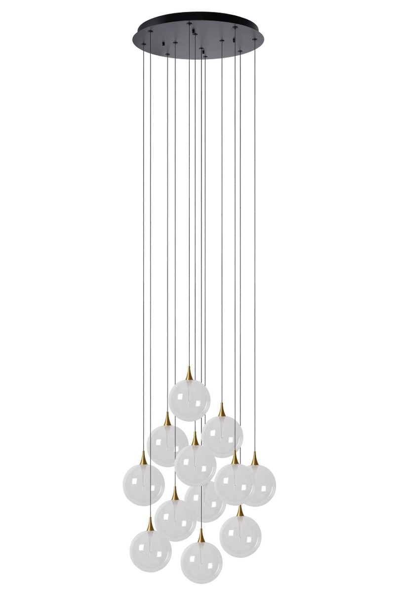 Lucide GISELA - Závesné svietidlo - Ø 61 cm - LED Rozm. - 12x3,6W 2700K - Transparent